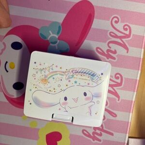 Cinnamoroll Cute Box Sanrio One Touch Open Lid Makeup Cosmetic Case